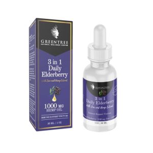 3 in 1 Daily Elderberry with Zinc and Hemp Oil