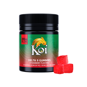 Koi Delta 9 THC Gummies - Strawberry 20 Count