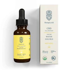 Organic Full-Spectrum Water Soluble CBD - Natural Flavor - 1350mg